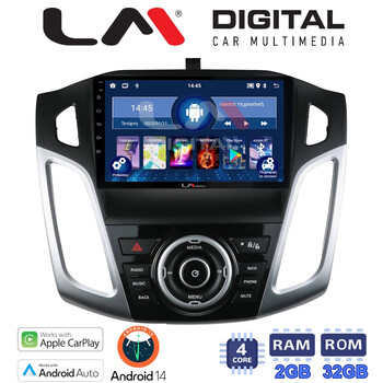 LM Digital - LM KN4150 GPS Οθόνη OEM Multimedia Αυτοκινήτου για Ford Focus 2011 > 2018 (CarPlay/AndroidAuto/BT/GPS/WIFI/GPRS) electriclife