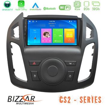 Bizzar cs2 Series 4core Android14 2+32gb Ford Transit Connect 2013-2018 Navigation Multimedia Tablet 9"  με Carplay & Android Auto u-cs2-Fd2854
