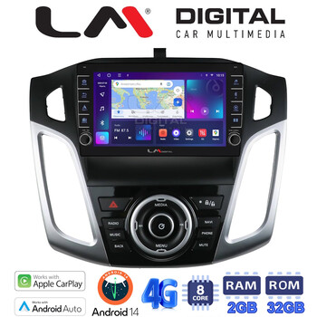 LM Digital - LM KG8150 GPS Οθόνη OEM Multimedia Αυτοκινήτου για Ford Focus 2011 > 2018 (CarPlay/AndroidAuto/BT/GPS/WIFI/GPRS) electriclife