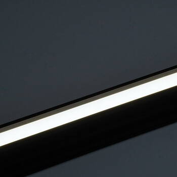 GloboStar® OFFICE 61024-P Γραμμικό Κρεμαστό Φωτιστικό Linear LED 18W 2200lm 120° AC 220-240V Μ120 x Π2 x Υ4cm Φυσικό Λευκό 4500K - Μαύρο - 3 Years Warranty