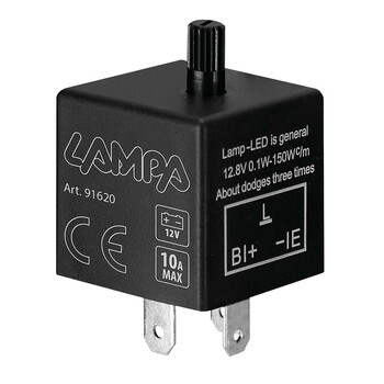 9162.0-LM LED FLASHER (ΦΛΑΣΙΕΡΑ) TRIMMER ΗΛΕΚΤΡΟΝΙΚΟ ΓΙΑ LED ΦΛΑΣ 12V max 10A 3PIN LAMPA - 1 ΤΕΜ. 9162.0-LM LED FLASHER (ΦΛΑΣΙΕΡΑ) TRIMMER ΗΛΕΚΤΡΟΝΙΚΟ ΓΙΑ LED ΦΛΑΣ 12V max 10A 3PIN LAMPA - 1 ΤΕΜ.