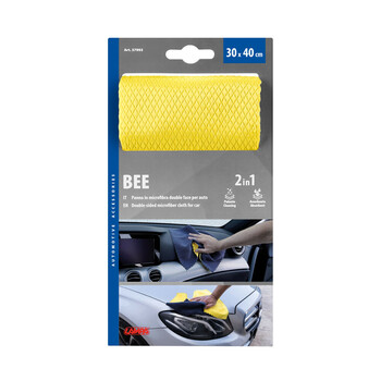 L3799.3 ΠΑΝΑΚΙ ΚΑΘΑΡΙΣΜΟΥ/ΣΤΕΓΝΩΜΑΤΟΣ BEE ΔΙΠΛΗΣ ΟΨΕΩΣ ΑΠΟ ΜΙΚΡΟΙΝΕΣ (MICROFIBRE) 30x40cm LAMPA - 1 ΤΕΜ.