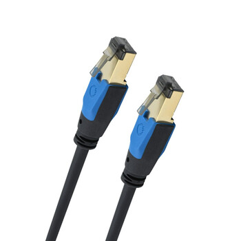 Oehlbach Giga Καλώδιο Streaming και Δικτύου Cat 8.1 10m Black (Τεμάχιο)
