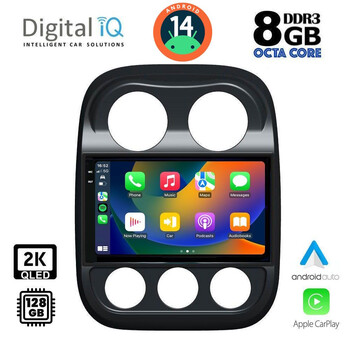 DIGITAL IQ BXF 11277_CPAA (10inc) MULTIMEDIA TABLET for JEEP COMPASS - PATRIOT mod. 2007-2016