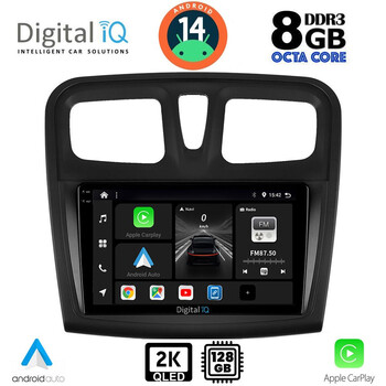 DIGITAL IQ BXF 11108SQ_CPAA (9inc) MULTIMEDIA TABLET for DACIA LOGAN – SANDERO mod. 2012-2019