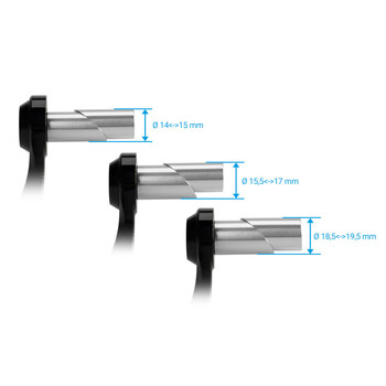 L.PLG001SL ΠΡΟΣΤΑΤΕΥΤΙΚΟ ΜΑΝΕΤΑΣ ΣΥΜΠΛΕΚΤΗ MOTO 14-19,5mm ΑΛΟΥΜΙΝΙΟΥ PARAXITE  ΜΑΥΡΟ/ΑΣΗΜΙ ΧΡΩΜΑ PARAXITE - 1 ΤΕΜ.