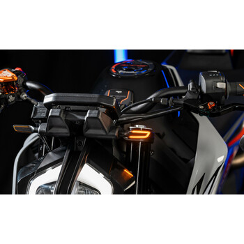 L.PTS002N ΦΛΑΣ MOTO PROJECT 002 ΜΑΥΡΑ 12V COB LED TECHNOLOGY PARAXITE - 2 ΤΕΜ.