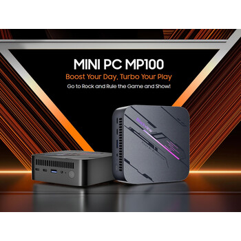 BLACKVIEW MINI PC 8-CORE AMD RYZEN 7 16GB DDR4 1TB M.2 SSD SUPPORT TRIPLE 4K DISPLAY WIN 11 PRO BLACK