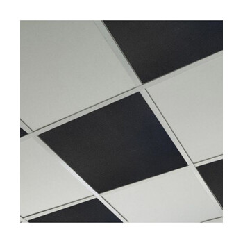 Audiodesigner Colour Ceiling Panels Black Χωνευτά Ηχοαπορροφητικά Πάνελ Οροφής 60x60x2,5 cm (6 Τεμάχια)
