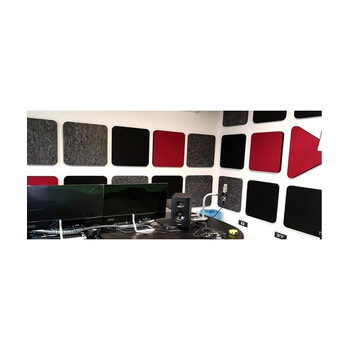 Audiodesigner ECOPLAN® Square Ηχοαπορροφητικά Πάνελ 60 x 60 x 4cm / 2,16 τ.μ. Μαύρο (6 Τεμάχια)