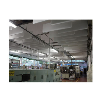 Audiodesigner ECOBAFFLE Rectangle Ηχοαπορροφητικά Πάνελ Οροφής 60x120x4cm / 2,88 τ.μ. Μαύρο (4 Τεμάχια)