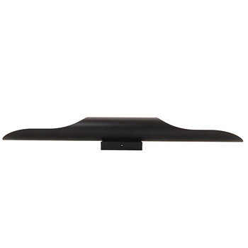 GloboStar® CHARME 01302 Μοντέρνο Επιτοίχιο Φωτιστικό Απλίκα Up / Down Δίφωτο 2 x E27 IP20 Μαύρο με Χρυσό Μέταλλο - Μ5.5 x Π8 x Υ60cm