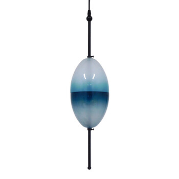 GloboStar® TEARDROP 01501 Μοντέρνο Κρεμαστό Φωτιστικό Ανάρτηση Τρίφωτο 3 x G4 Τιρκουάζ Γυαλί - Μ16 x Π16 x Υ66cm