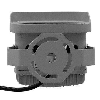 GLOBOSTAR® FLOOD-XENA 05016 Προβολέας Σποτ Wall Washer LED 12W 1380lm 10° AC 220-240V Αδιάβροχο IP65 Φυσικό Λευκό 4500K - Γκρι Ανθρακί - Μ13.5 x Π11 x Υ15cm - 3 Χρόνια Εγγύηση