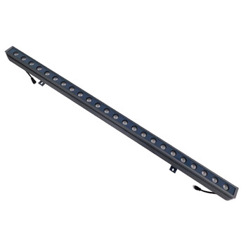 GLOBOSTAR® WASHER-MARGO 05101 Μπάρα Φωτισμού Wall Washer LED 24W 2880lm 10-30° DC 24V Αδιάβροχο IP66 Αρχιτεκτονικό Πορτοκαλί 2200K Dimmable - Γκρι Ανθρακί - Μ100 x Π4 x Υ5cm - 3 Χρόνια Εγγύηση