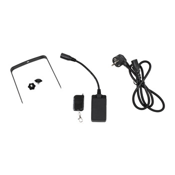 GloboStar® 51143 Επαγγελματική Μηχανή Fog Machine - Εφέ Καπνού 400W AC 220V-240V 1L On/Off & Ασύρματο Χειριστήριο - Μαύρο - L24 x W10.5 x H13cm