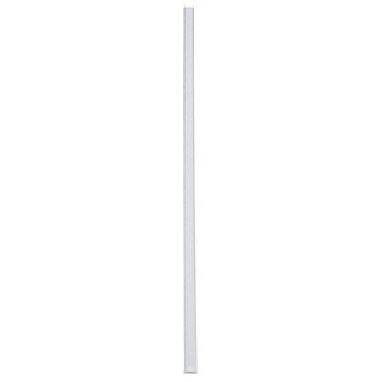 GloboStar® SURFACE-PROFILE 70805-1M Προφίλ Αλουμινίου - Βάση & Ψύκτρα Ταινίας LED με Λευκό Γαλακτερό Κάλυμμα - Επιφανειακή Χρήση - Πατητό Κάλυμμα - Ασημί - 1 Μέτρο - Μ100 x Π1.6 x Υ0.7cm