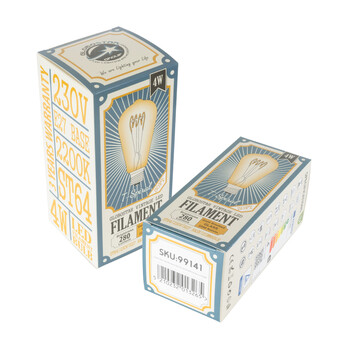 GloboStar® 99141 Λάμπα LED Soft T Spiral Filament E27 ST64 Αχλάδι 4W 280lm 360° AC 220-240V IP20 Φ6.4 x Υ14cm Ultra Θερμό Λευκό 2200K με Μελί Γυαλί Dimmable - 3 Χρόνια Εγγύηση