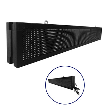 GloboStar® DISPLAY 90315 Κυλιόμενη Ψηφιακή Επιγραφή P10 Διπλής Όψης LED AC 220-240V Αδιάβροχο IP65 RGBW - WiFi Control μέσω FK APP - Αισθητήρας Θερμοκρασίας & Υγρασίας - Μ168 x Π12 x Υ24cm - 2 Χρόνια Εγγύηση