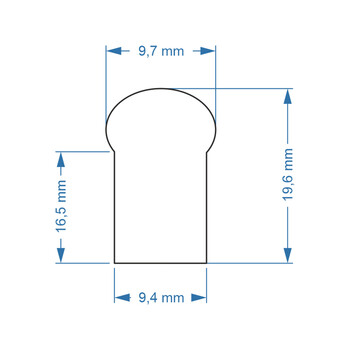 GloboStar® 70578 OVALE 120° Degree Neon Flex Epistar LED SMD 5050 1m 18W/m 60LED/m 1818lm/m 120° DC 230V Αδιάβροχη IP68 RGB Dimmable