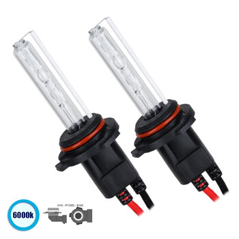 GloboStar® 84006 H10 ΣΕΤ 2 x Λάμπες Βασικού Φωτισμού Αυτοκινήτου & Μοτοσυκλέτας Xenon HID 70W 6400lm IP20 Ψυχρό Λευκό 6000K