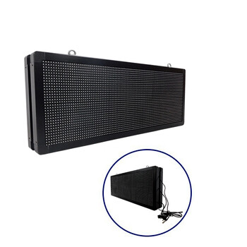 GloboStar® DISPLAY 90325 Κυλιόμενη Ψηφιακή Επιγραφή P10 Διπλής Όψης LED AC 220-240V Αδιάβροχο IP65 RGBW - WiFi Control μέσω FK APP - Αισθητήρας Θερμοκρασίας & Υγρασίας - Μ104 x Π12 x Υ40cm - 2 Χρόνια Εγγύηση