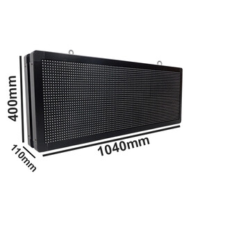 GloboStar® DISPLAY 90325 Κυλιόμενη Ψηφιακή Επιγραφή P10 Διπλής Όψης LED AC 220-240V Αδιάβροχο IP65 RGBW - WiFi Control μέσω FK APP - Αισθητήρας Θερμοκρασίας & Υγρασίας - Μ104 x Π12 x Υ40cm - 2 Χρόνια Εγγύηση
