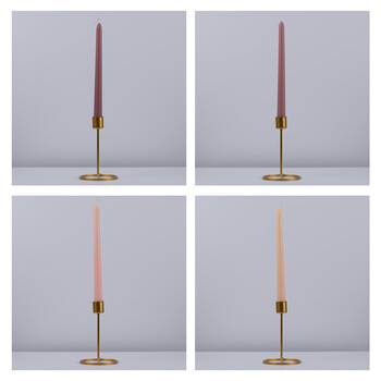 GloboStar® AUTUMN-CALM 35207 ΣΕΤ 4 Αρωματικά Κεριά Κηροπηγίου Παραφίνης με Άρωμα Άγριο Τριαντάφυλλο Πολύχρωμα Μ2 x Π2 x Υ25cm