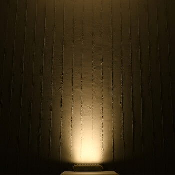 GLOBOSTAR® FLOOD-HENA 90639 Προβολέας Σποτ Wall Washer LED 36W 3240lm 30° AC 220-240V Αδιάβροχο IP65 Θερμό Λευκό 3000K - Ασημί - Μ30 x Π6 x Υ17cm - 3 Χρόνια Εγγύηση