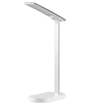 GloboStar® 76531 Επιτραπέζιο Φωτιστικό Πορτατίφ LED 5W 500lm 180° DC 5V IP20 CCT Θερμό Λευκό 2700K - Φυσικό Λευκό 4500K - Ψυχρό Λευκό 6000K Dimmable Λευκό Αλουμίνιο - Μ25 x Π10.5 x Υ35.5cm - 2 Xρόνια Εγγύηση