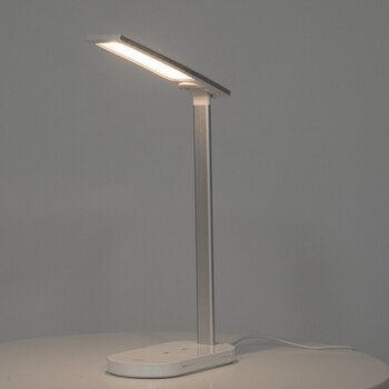 GloboStar® 76531 Επιτραπέζιο Φωτιστικό Πορτατίφ LED 5W 500lm 180° DC 5V IP20 CCT Θερμό Λευκό 2700K - Φυσικό Λευκό 4500K - Ψυχρό Λευκό 6000K Dimmable Λευκό Αλουμίνιο - Μ25 x Π10.5 x Υ35.5cm - 2 Xρόνια Εγγύηση