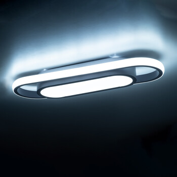 GloboStar® IGOR 61217 Φωτιστικό Οροφής Linear Design LED CCT 24W 2880lm 210° AC 220-240V - Εναλλαγή Φωτισμού μέσω Διακόπτη On/Off All In One Ψυχρό 6000k+Φυσικό 4500k+Θερμό 2700k Μ41 x Π13 x Υ4.5cm - Λευκό - 3 Years Warranty