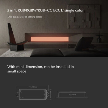 GloboStar® 73010 WT5 SKYDANCE DC WiFi & RF 2.4Ghz Dimmer High Speed Controller 5 Καναλιών DC 12-24V 5 x 3A 72W - Max 15A 360W - IP20 Μ10 x Π4 x Υ2cm - 5 Years Warranty