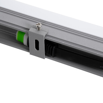 GloboStar® DIGI-BAR 90213 Ψηφιακή Μπάρα Φωτισμού Wall Washer Digital Pixel Facade Tuber Bar LED 12W 840lm 180° DC 24V Αδιάβροχο IP65 Θερμό Λευκό 2700K DMX512 Dimmable - Ασημί & Λευκό - Μ100 x Π3 x Υ4.5cm - 3 Χρόνια Εγγύηση