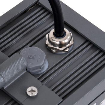 GLOBOSTAR® FLOOD-DANY 90376 Προβολέας Σποτ Wall Washer LED 24W 2280lm 5° DC 24V Αδιάβροχο IP65 Φυσικό Λευκό 4500K Dimmable - Γκρι Ανθρακί - Μ16 x Π9.5 x Υ7.5cm - 3 Χρόνια Εγγύηση