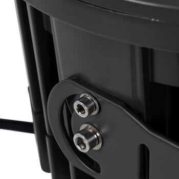 GLOBOSTAR® FLOOD-NEVA 90398 Προβολέας Σποτ Wall Washer LED 54W 4860lm 30° DC 24V Αδιάβροχο IP65 Θερμό Λευκό 3000K Dimmable - Μαύρο - Μ24.5 x Π24.5 x Υ14.7cm - 3 Χρόνια Εγγύηση