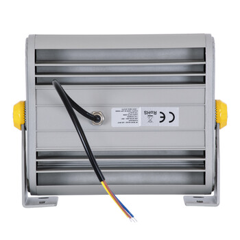GLOBOSTAR® FLOOD-HENA 90444 Προβολέας Σποτ Wall Washer LED 24W 2040lm 30° AC 220-240V Αδιάβροχο IP67 Αρχιτεκτονικό Πορτοκαλί 2200K - Ασημί - Μ22.5 x Π6 x Υ16.5cm - 3 Χρόνια Εγγύηση