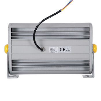 GLOBOSTAR® FLOOD-HENA 90445 Προβολέας Σποτ Wall Washer LED 36W 3060lm 30° AC 220-240V Αδιάβροχο IP67 Αρχιτεκτονικό Πορτοκαλί 2200K - Ασημί - Μ30 x Π6 x Υ17cm - 3 Χρόνια Εγγύηση