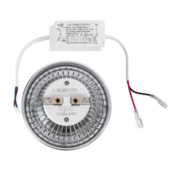 GloboStar® DARKO 60379 Σποτ LED Indirect Anti-Glare AR111 14W 1638lm 40° AC 220-240V IP20 Φ11.1 x Υ6.6cm Φυσικό Λευκό 4500K - Bridgelux High Lumen COB Gen2 - TÜV Certified Driver - 5 Years Warranty