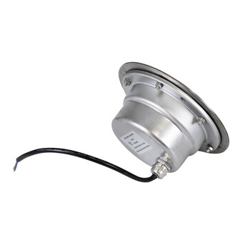 GLOBOSTAR® UNDERWATER-YUNI 90417 Υποβρύχιο Χωνευτό Σποτ για Σιντριβάνια/Πισίνες LED 6W 540lm 30° DC 24V Αδιάβροχο IP68 Θερμό Λευκό 2700K Dimmable - Ανοξείδωτο Ατσάλι 304 - Φ15 x Υ10cm - Q14cm - 3 Χρόνια Εγγύηση