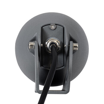 GLOBOSTAR® TREELIGHT-TREESPO 90471 Σποτ Φωτισμού για Φυτά - Δέντρα LED 12W 1260lm 15° DC 24V Αδιάβροχο IP67 RGBW DMX512 Dimmable - Γκρι Ανθρακί - Μ9 x Π11 x Υ9cm - 3 Χρόνια Εγγύηση