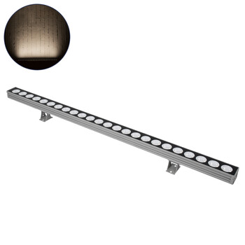 GLOBOSTAR® WASHER-JAVIA 90556 Μπάρα Φωτισμού Wall Washer LED 48W 4320lm 5° DC 24V Αδιάβροχο IP67 Φυσικό Λευκό 4500K Dimmable - Γκρι Ανθρακί - Μ100 x Π5.2 x Υ3.6cm - 3 Χρόνια Εγγύηση