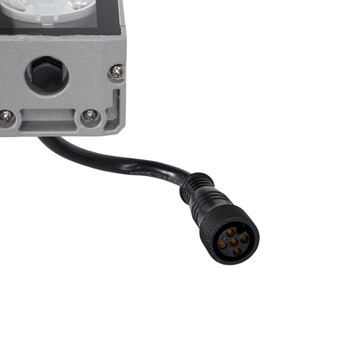 GLOBOSTAR® WASHER-JAVIA 90557 Μπάρα Φωτισμού Wall Washer LED 48W 3840lm 5° DC 24V Αδιάβροχο IP67 RGBW DMX512 Dimmable - Γκρι Ανθρακί - Μ100 x Π5.2 x Υ3.6cm - 3 Χρόνια Εγγύηση