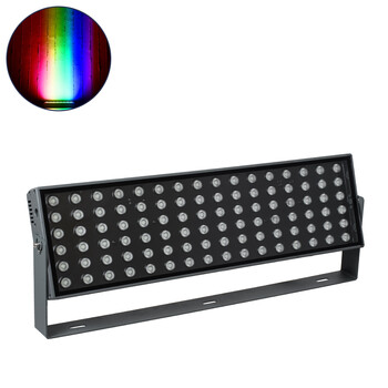 GLOBOSTAR® FLOOD-ZANA 90561 Προβολέας Σποτ Wall Washer LED 200W 17000lm 30° DC 24V Αδιάβροχο IP65 RGBW DMX512 Dimmable - Γκρι Ανθρακί - Μ70 x Π29 x Υ10cm - 3 Χρόνια Εγγύηση