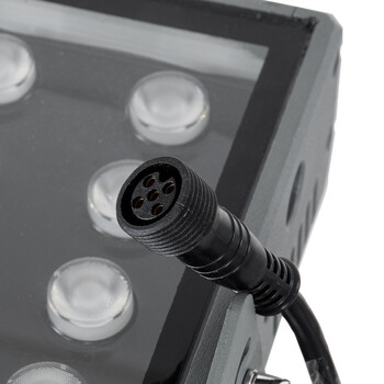 GLOBOSTAR® FLOOD-ZANA 90561 Προβολέας Σποτ Wall Washer LED 200W 17000lm 30° DC 24V Αδιάβροχο IP65 RGBW DMX512 Dimmable - Γκρι Ανθρακί - Μ70 x Π29 x Υ10cm - 3 Χρόνια Εγγύηση