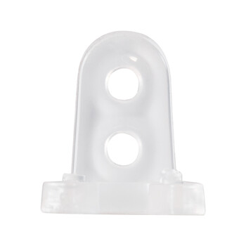 GloboStar® 70664 Πλαστική PVC Βάση Στήριξης για Μονόχρωμο Φωτοσωλήνα LED 360° Degree DC 230V 2 Pin Αδιάβροχος IP68