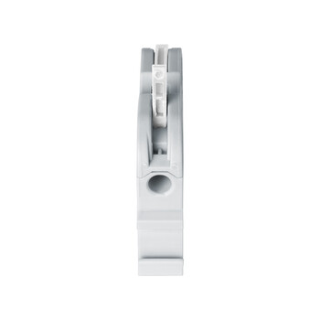 GloboStar® FAST-CONNECT 69900 Μονή Κλέμα Ράγας Ταχείας Σύνδεσης & Διακλάδωσης Καλωδίων για Ηλεκτρολογικούς Πίνακες - 1 x Είσοδος & 1 x Έξοδος με Συμβατή Διατομή Καλωδίων 0.2mm² έως 4mm² - 600V 32A Max - Μ4.5 x Π1 x Υ3.2cm - Γκρι & Λευκό - Πακέτο 10 Τεμαχίων - 5 Years Warranty