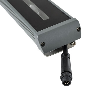 GLOBOSTAR® WINDOW-RAFI 90729 Αρχιτεκτονικό Φωτιστικό Ανάδειξης Παραθύρων Window Light LED 18W 1530lm 8x180° DC 24V Αδιάβροχο IP67 RGBW DMX512 Dimmable - Γκρι Ανθρακί - Μ30.5 x Π6.7 x Υ4.5cm - 3 Χρόνια Εγγύηση