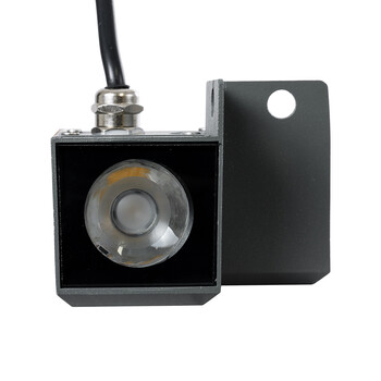 GLOBOSTAR® WALLLIGHT-DONA 90731 Αρχιτεκτονικό Γωνιακό Φωτιστικό LED 10W 900lm 10° DC 24V Αδιάβροχο IP66 Θερμό Λευκό 2700K Dimmable - Γκρι Ανθρακί - Μ8 x Π8 x Υ6cm - 3 Χρόνια Εγγύηση