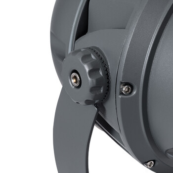 GLOBOSTAR® FLOOD-DIMO 90743 Προβολέας Σποτ Wall Washer με Αντιθαμβωτική Γρίλια LED 54W 4860lm 10° AC 220-240V Αδιάβροχο IP67 Θερμό Λευκό 2700K - Γκρι Ανθρακί - Μ26 x Π28 x Υ35cm - 3 Χρόνια Εγγύηση